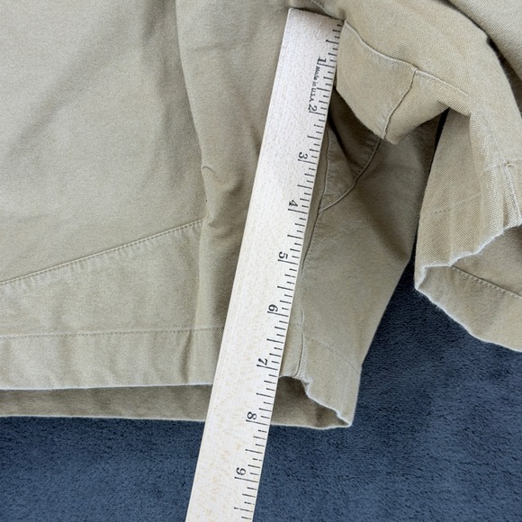 Lululemon Lab Bowline Mens Khaki Tan Elastic Waist Drawstring Shorts Size M 7" - Picture 5 of 10